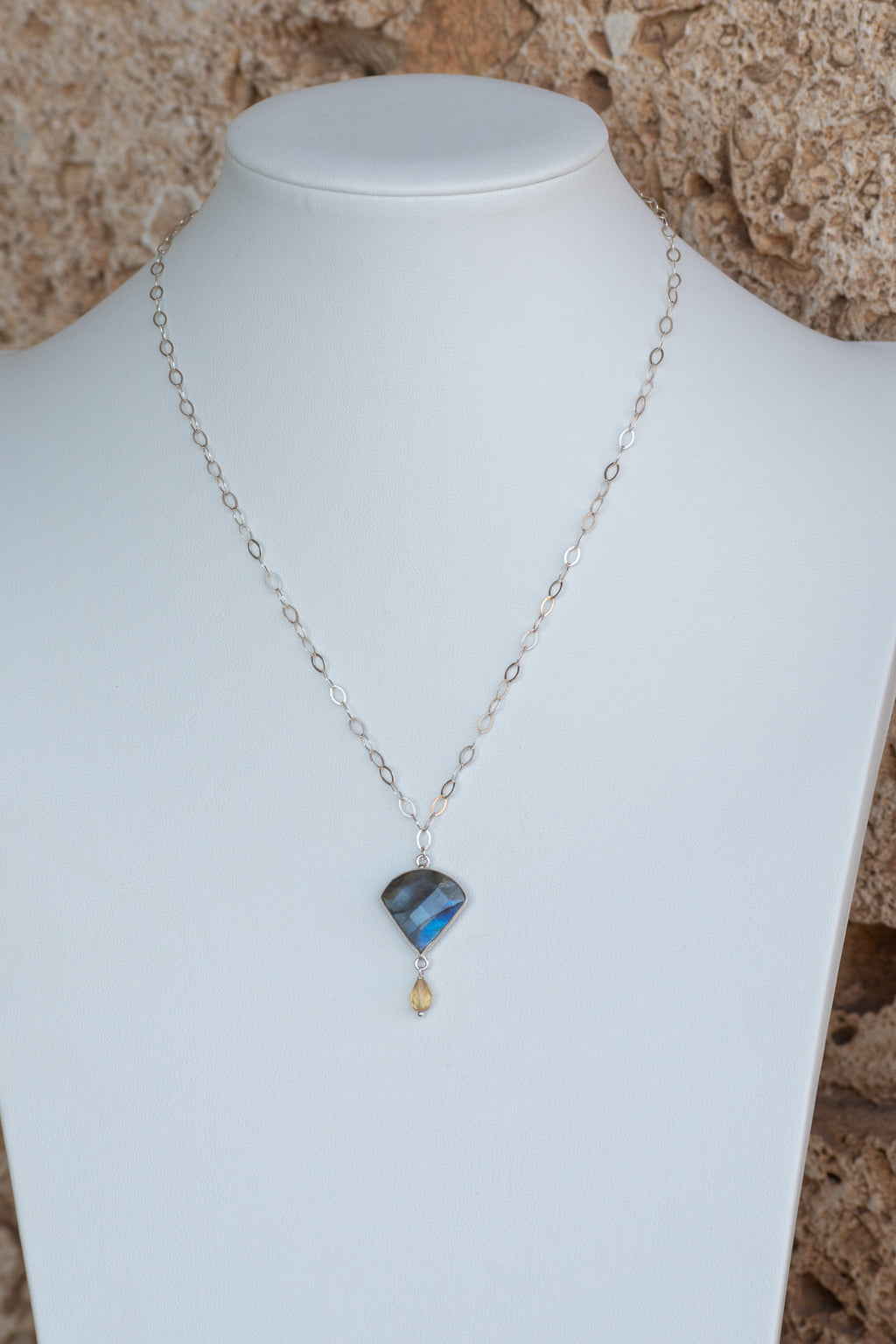 Sage & Sol - Labradorite & Citrine Pendant Necklace
