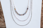 Sage & Sol - Botswana Agate Triple Layer Necklace