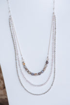 Sage & Sol - Botswana Agate Triple Layer Necklace