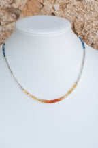 Sage & Sol - Carnelian Gradient Symmetrical Necklace (Lighter)