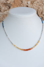 Sage & Sol - Carnelian Gradient Symmetrical Necklace (Lighter)