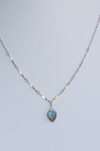Sage & Sol - Labradorite Leaf Necklace