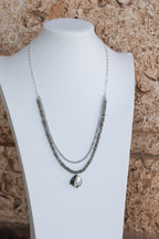 Sage & Sol - Labradorite & Abalone Double Layer Necklace