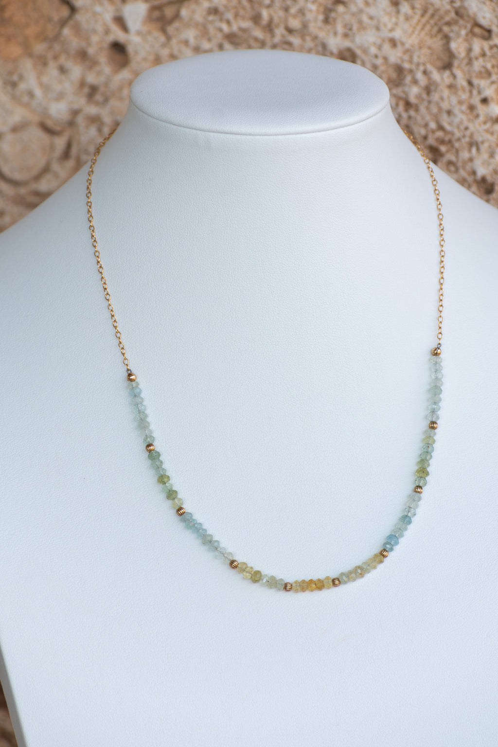 Sea of Light - Aquamarine Gradient Necklace