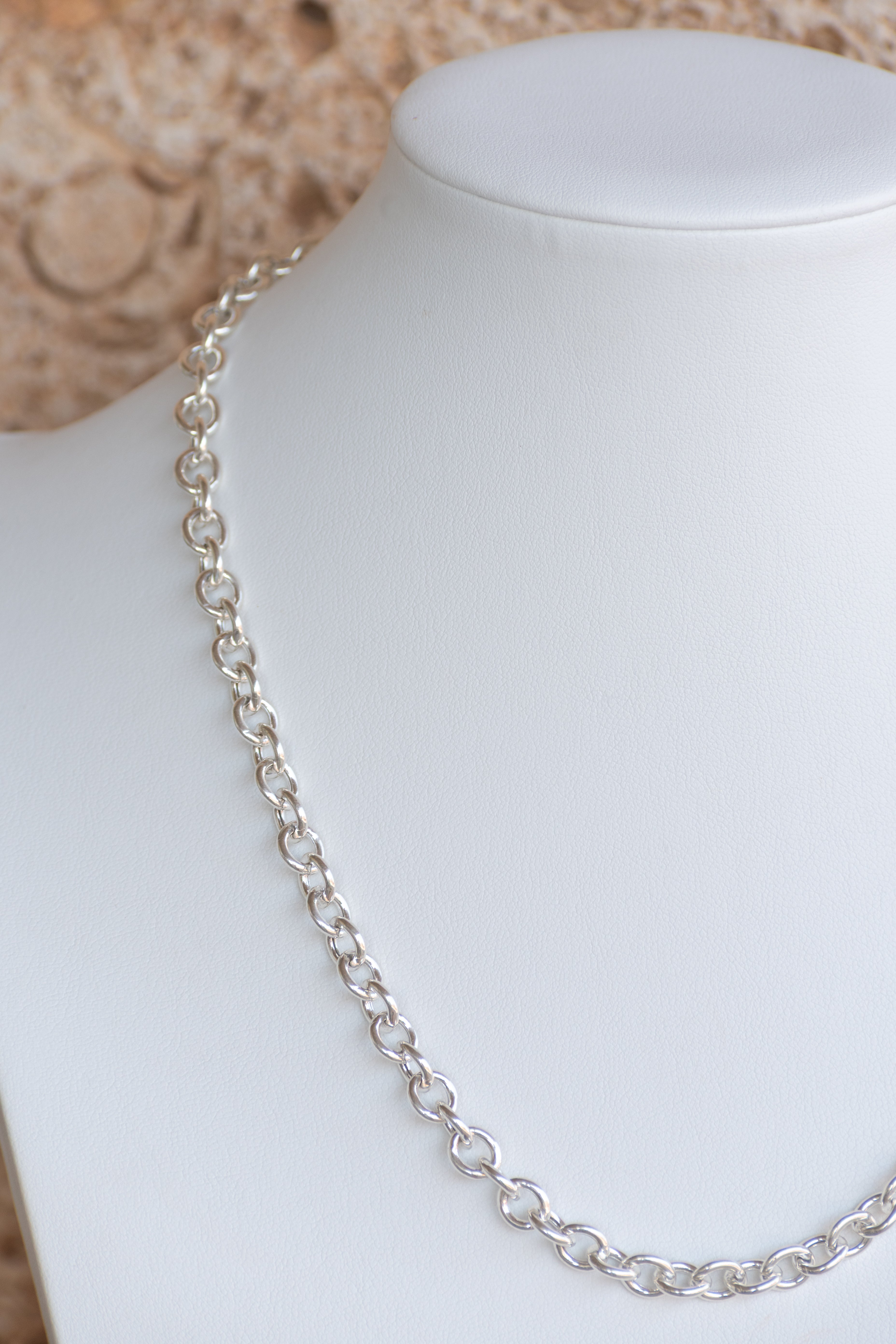 Simple Chain - Sterling Silver Hollow Cable Chain
