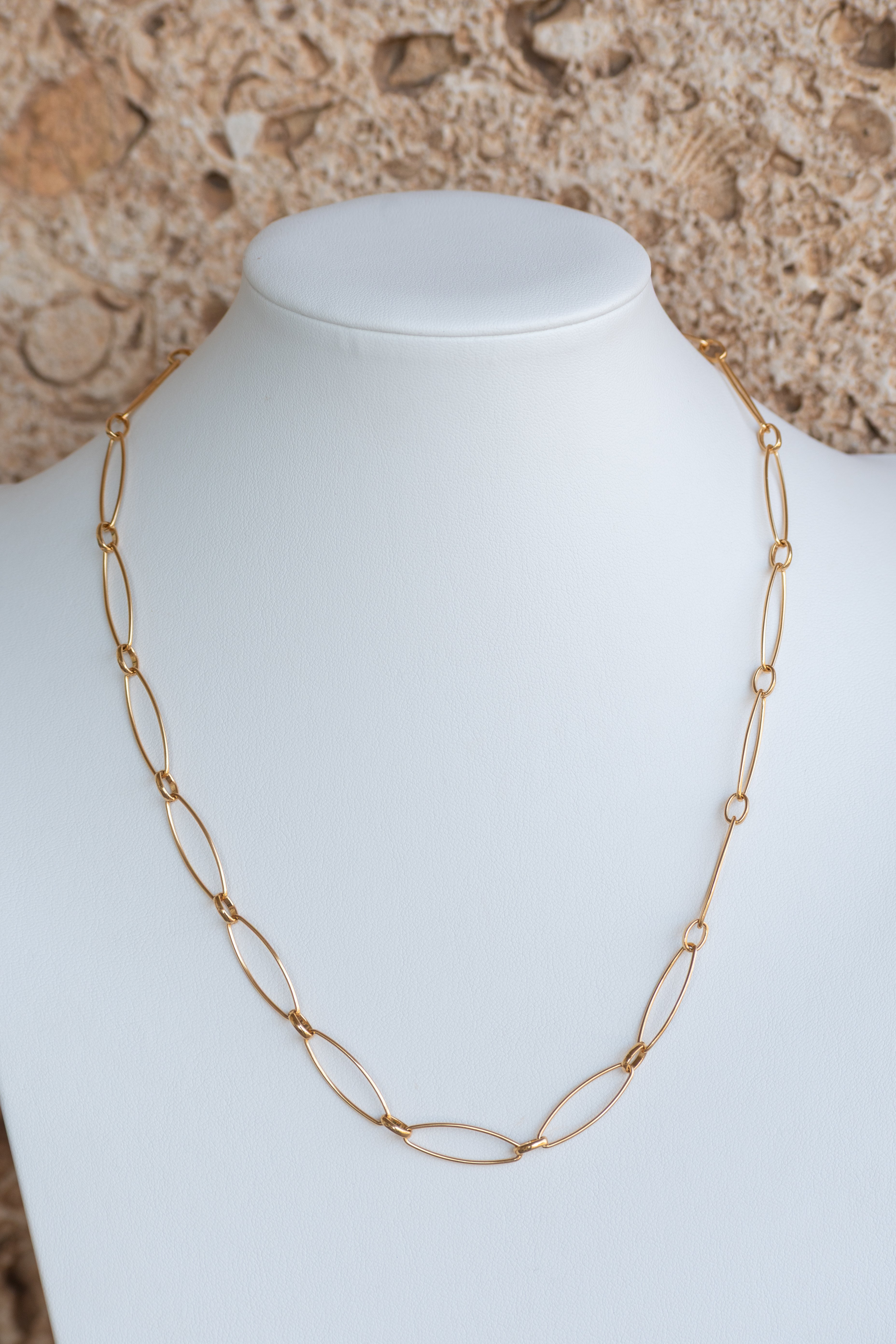 Simple Chain - Gold Filled Long Paperclip Chain