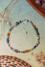 Sage & Sol - Carnelian, Labradorite, Pearl Collage Bracelet