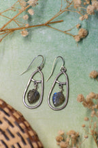 Sage & Sol - Labradorite Leaf Earrings