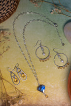 Sage & Sol - Citrine Briolette Hammered Teardrop Earrings