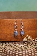 Sage & Sol - Botswana Agate Petal Earrings