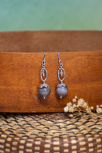 Sage & Sol - Botswana Agate Petal Earrings