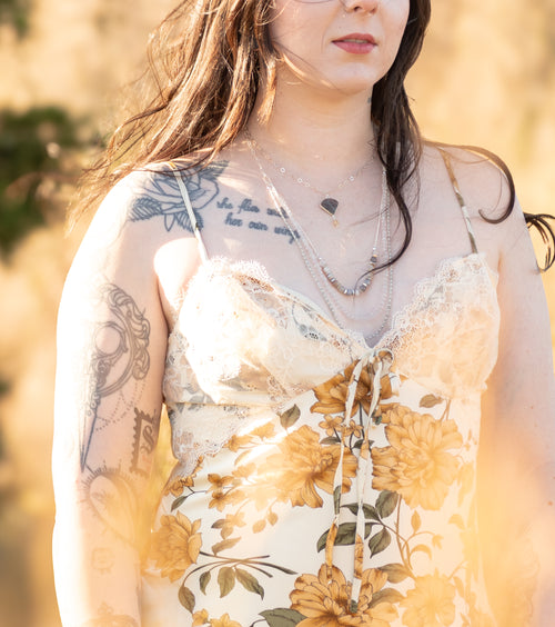 Sage & Sol - Botswana Agate Triple Layer Necklace