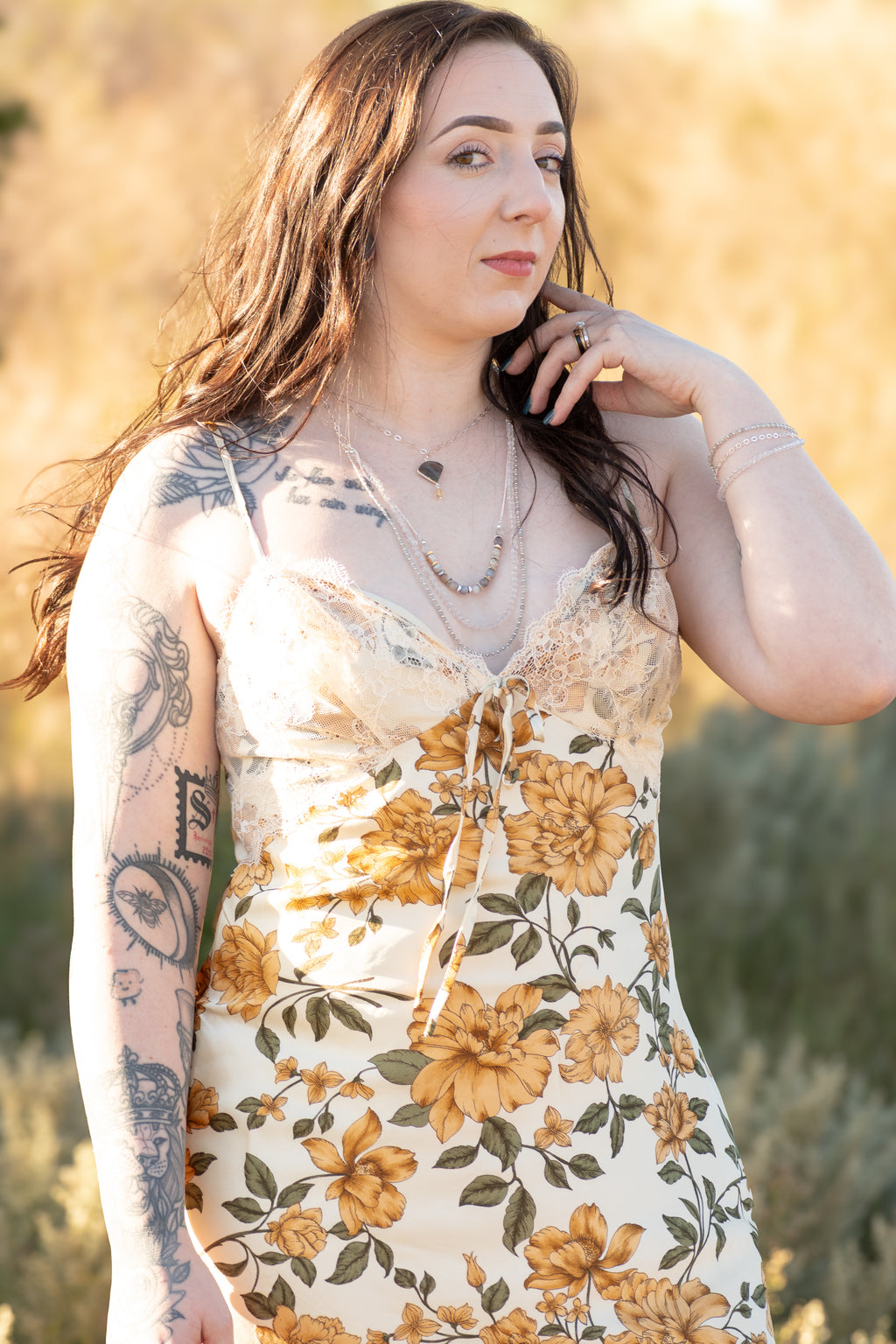 Sage & Sol - Botswana Agate Triple Layer Necklace