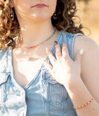 Sage & Sol - Carnelian Gradient Symmetrical Necklace