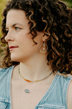 Sage & Sol - Carnelian Gradient Symmetrical Necklace