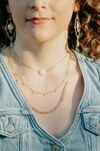 Sea of Light - Aquamarine Gradient Necklace