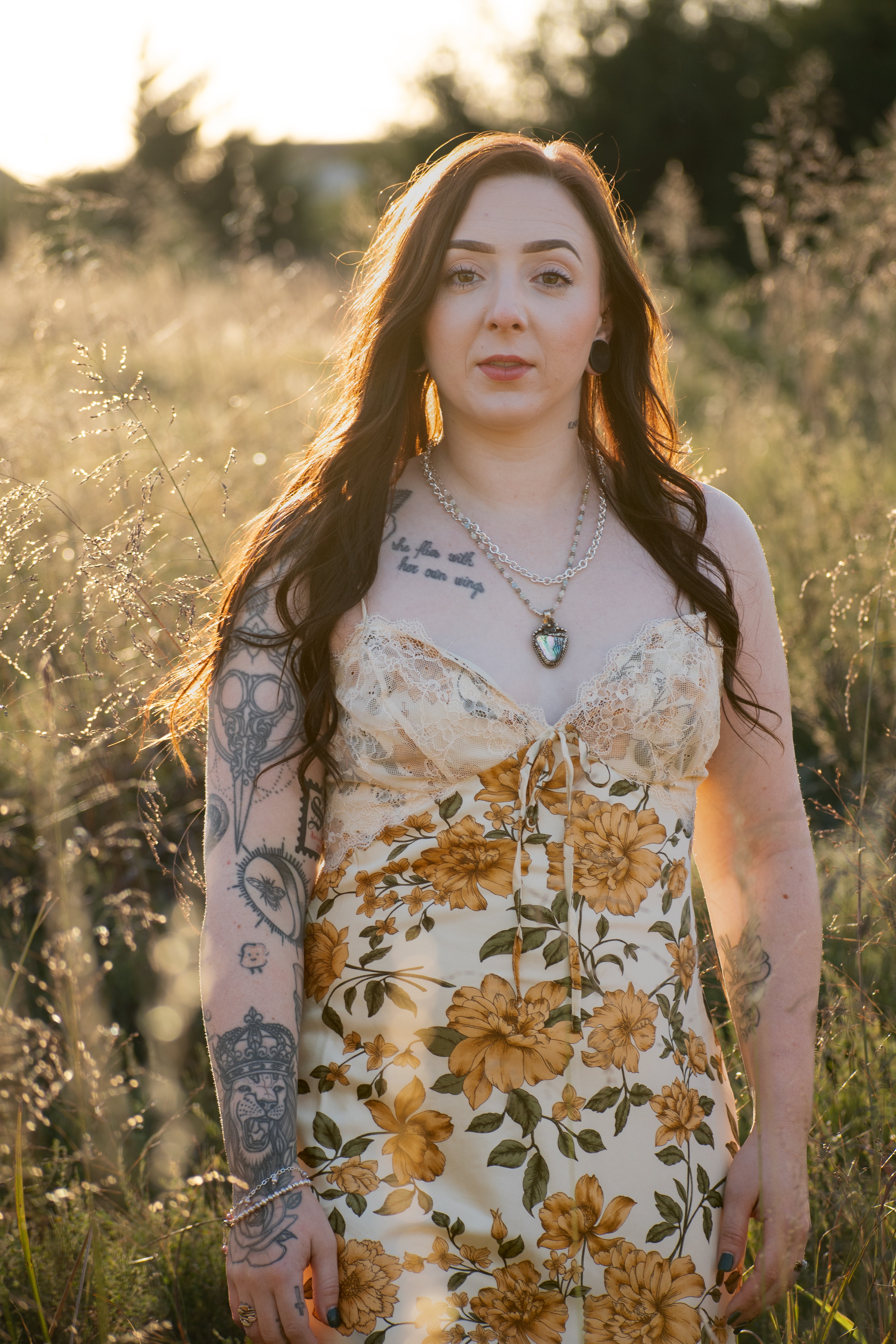OOAK - Abalone Pendant Pattern Statement Necklace
