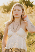 Sage & Sol Collection - Labradorite, Carnelian, Pearl Shorter Collage Necklace