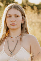 Sage & Sol - Labradorite & Abalone Double Layer Necklace
