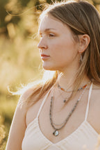 Sage & Sol - Labradorite Leaf Necklace