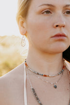 Sage & Sol - Labradorite Leaf Necklace