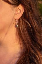 Sage & Sol - Labradorite Briolette & Garnet Earrings