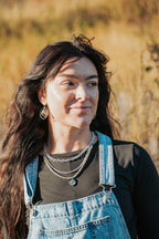 Sage & Sol - Labradorite & Abalone Double Layer Necklace
