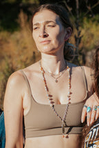 Sage & Sol - Labradorite & Sunstone Collage Statement Necklace