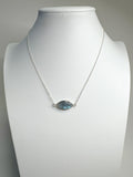 Simple Gem - Faceted Labradorite Eye Shaped Bezel Necklace
