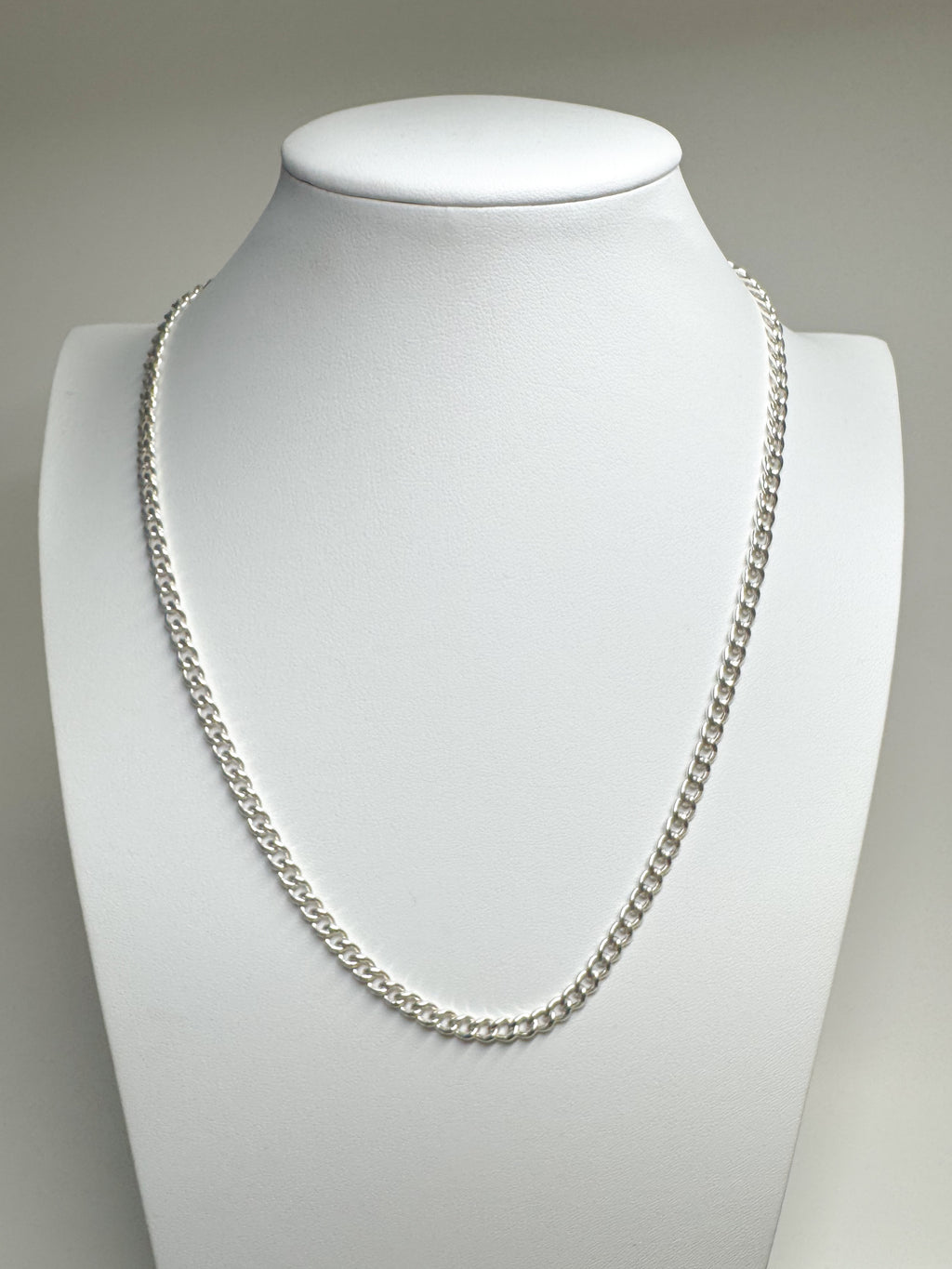 Simple Chain - Sterling Silver Cuban Style Chain