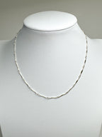 Simple Chain - Sterling Silver Fancy Chain - Flat Diamond