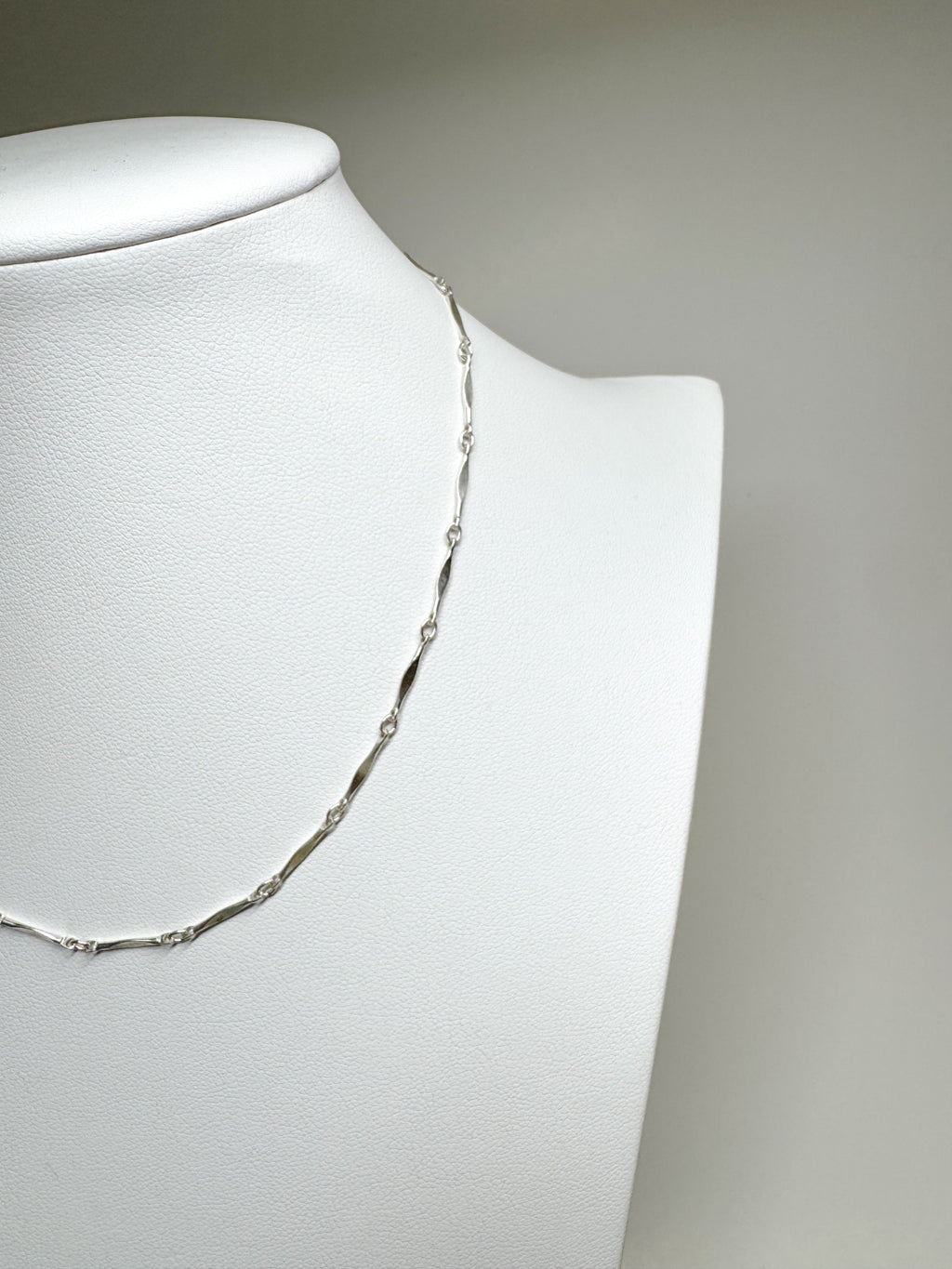 Simple Chain - Sterling Silver Fancy Chain - Flat Diamond