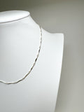 Simple Chain - Sterling Silver Fancy Chain - Flat Diamond