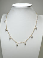 Sea of Light - Pearl Charm Style Necklace
