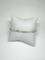 Sea of Light - Aquamarine, Pearl, Citrine Collage Bracelet